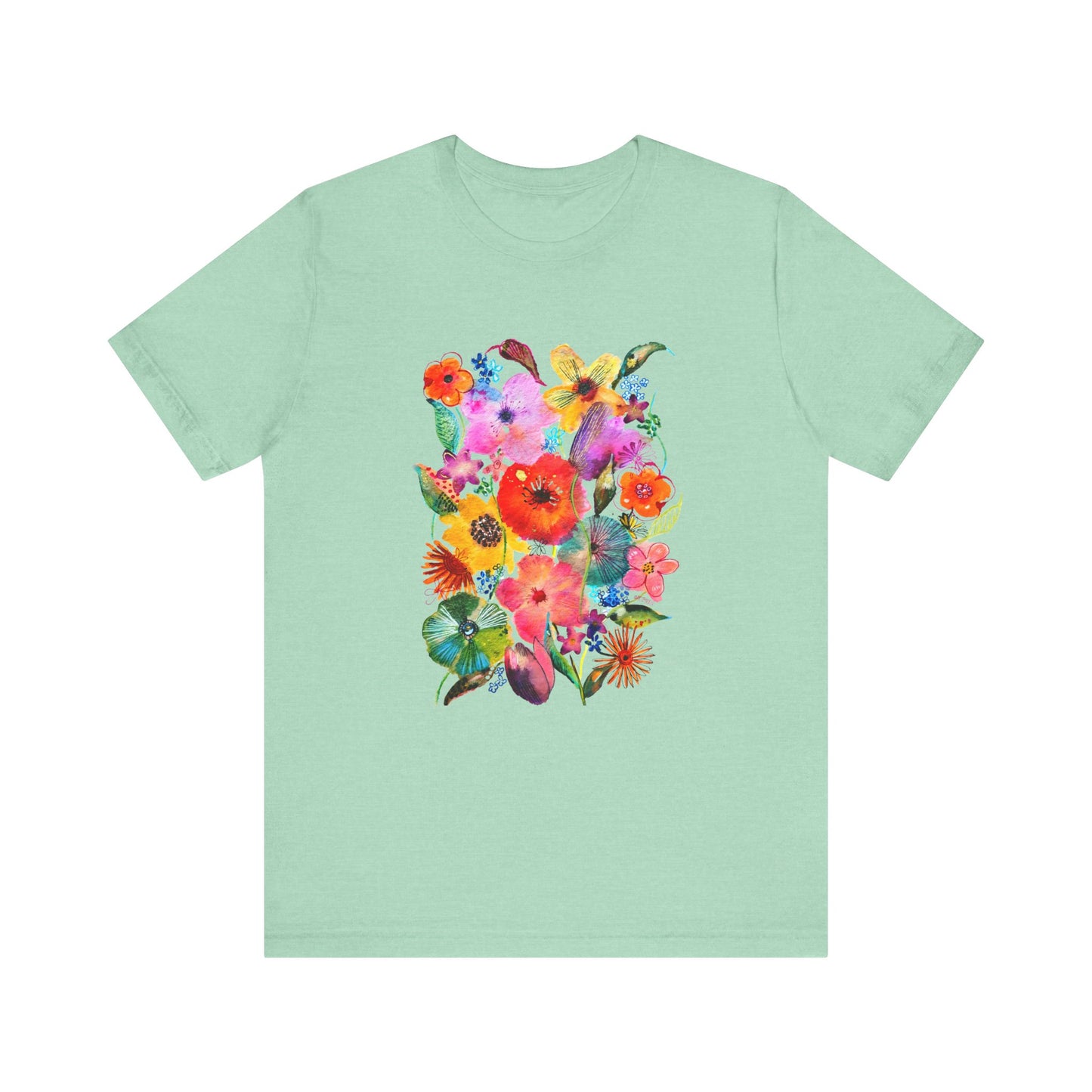 Whimsical Flowers - Art by Rien - classic tee