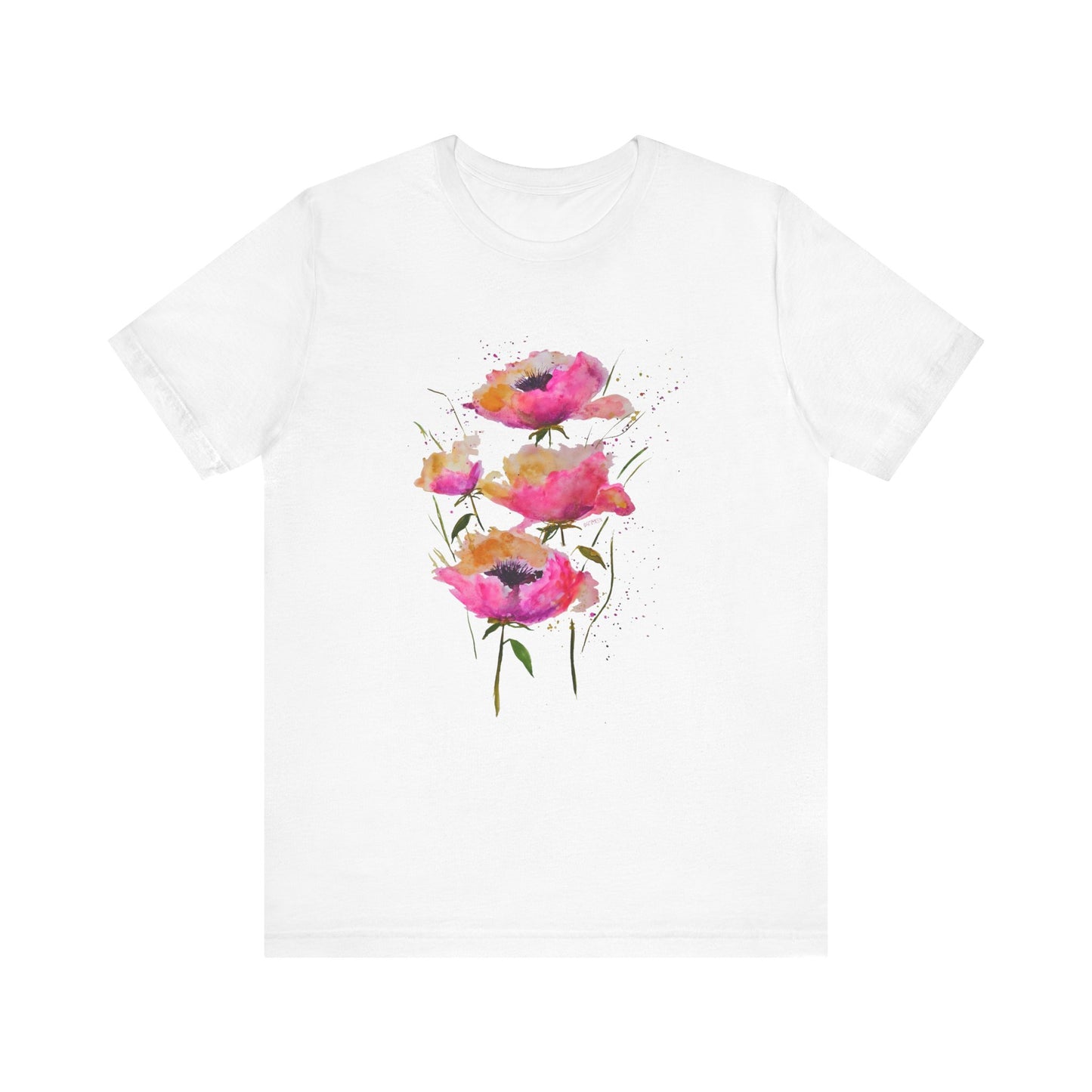 Pink Poppies - Art by Rien - classic tee