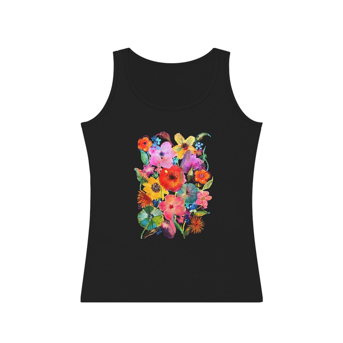 Whimsical Flowers - Art by Rien - Tank Top