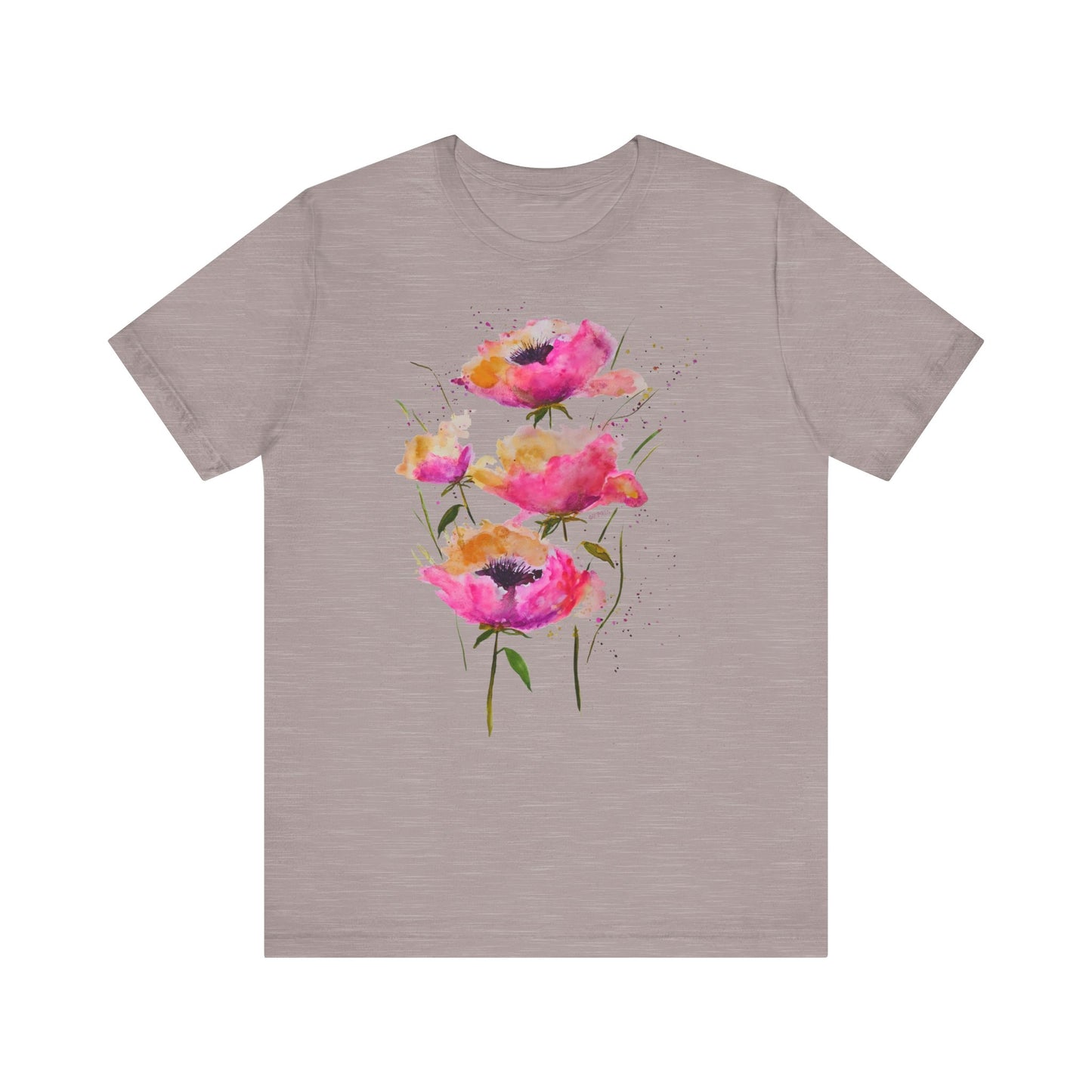 Pink Poppies - Art by Rien - classic tee