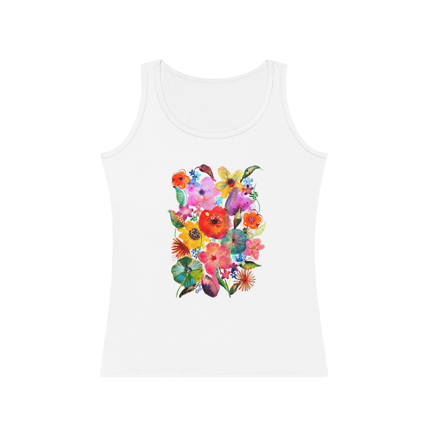 Whimsical Flowers - Art by Rien - Tank Top