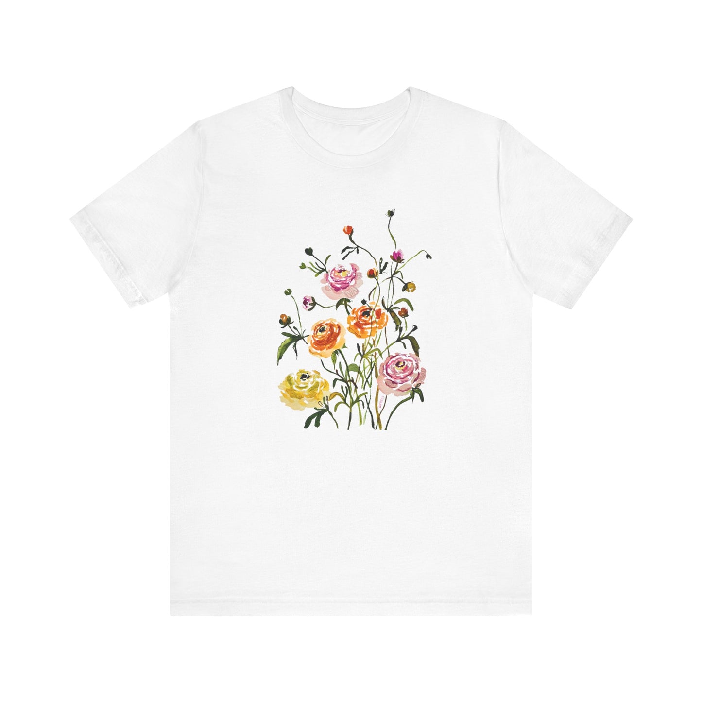 Dancing Ranunculus - Art by Rien - classic tee