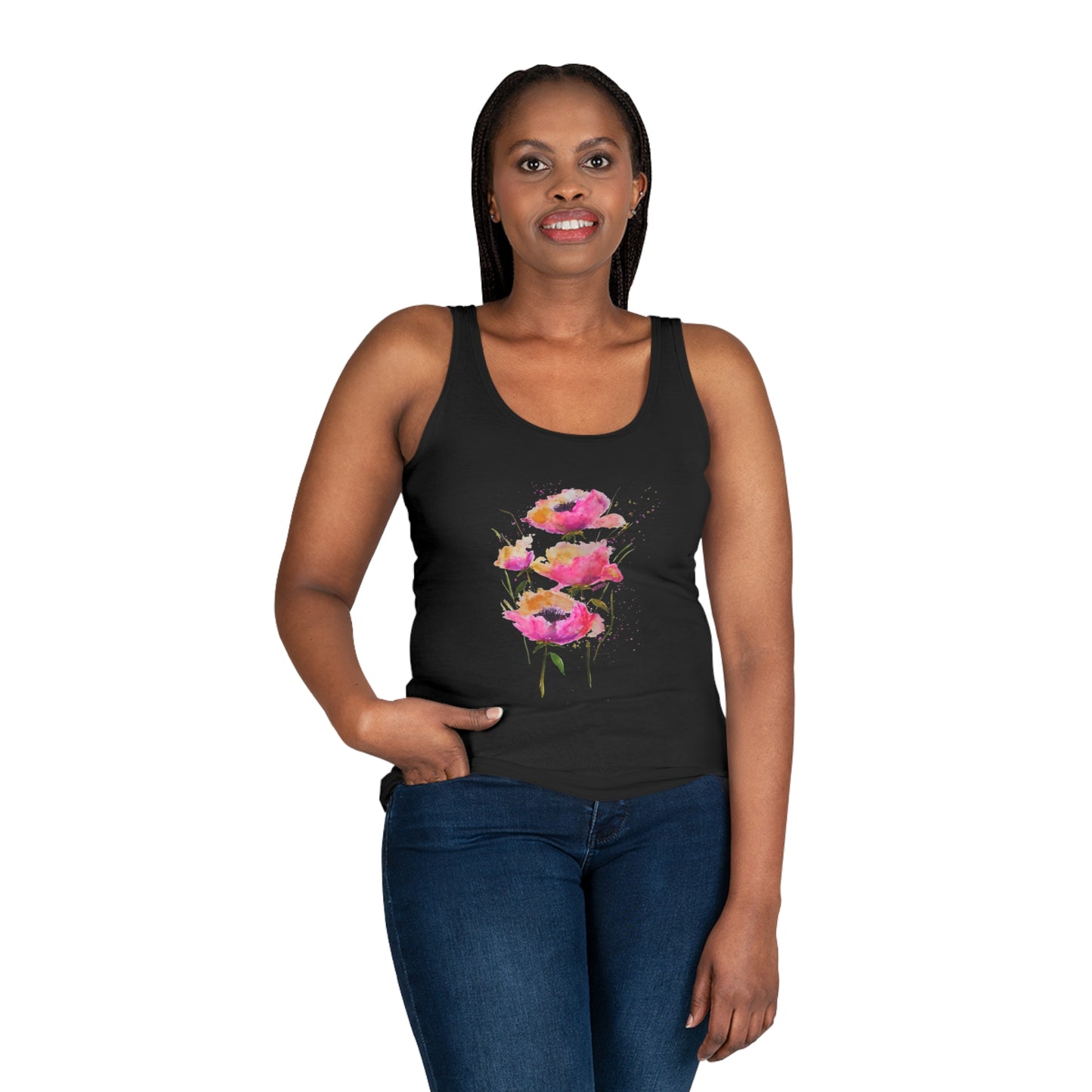 Pink Poppies - Art by Rien - Tank Top