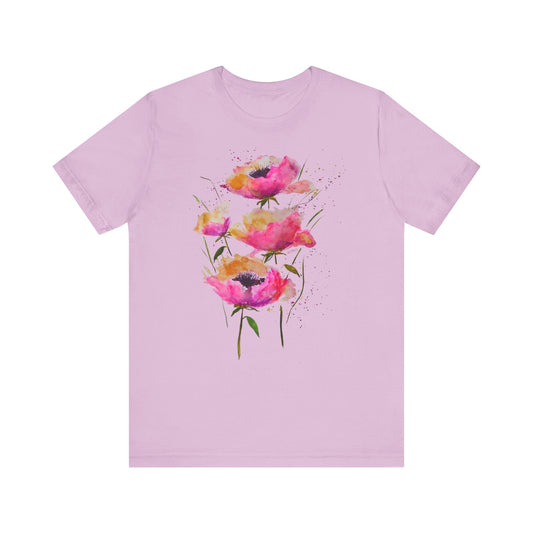 Pink Poppies - Art by Rien - classic tee