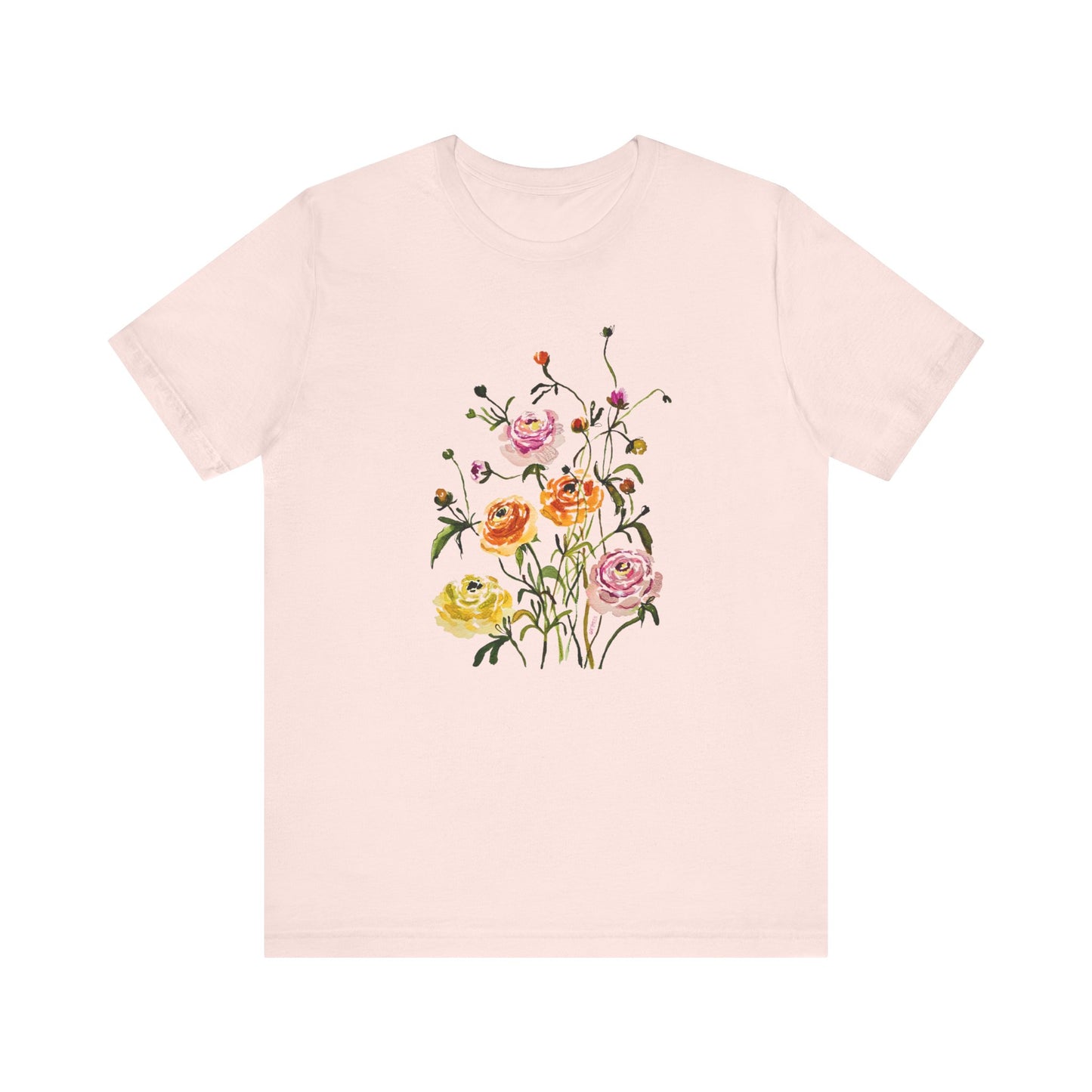 Dancing Ranunculus - Art by Rien - classic tee