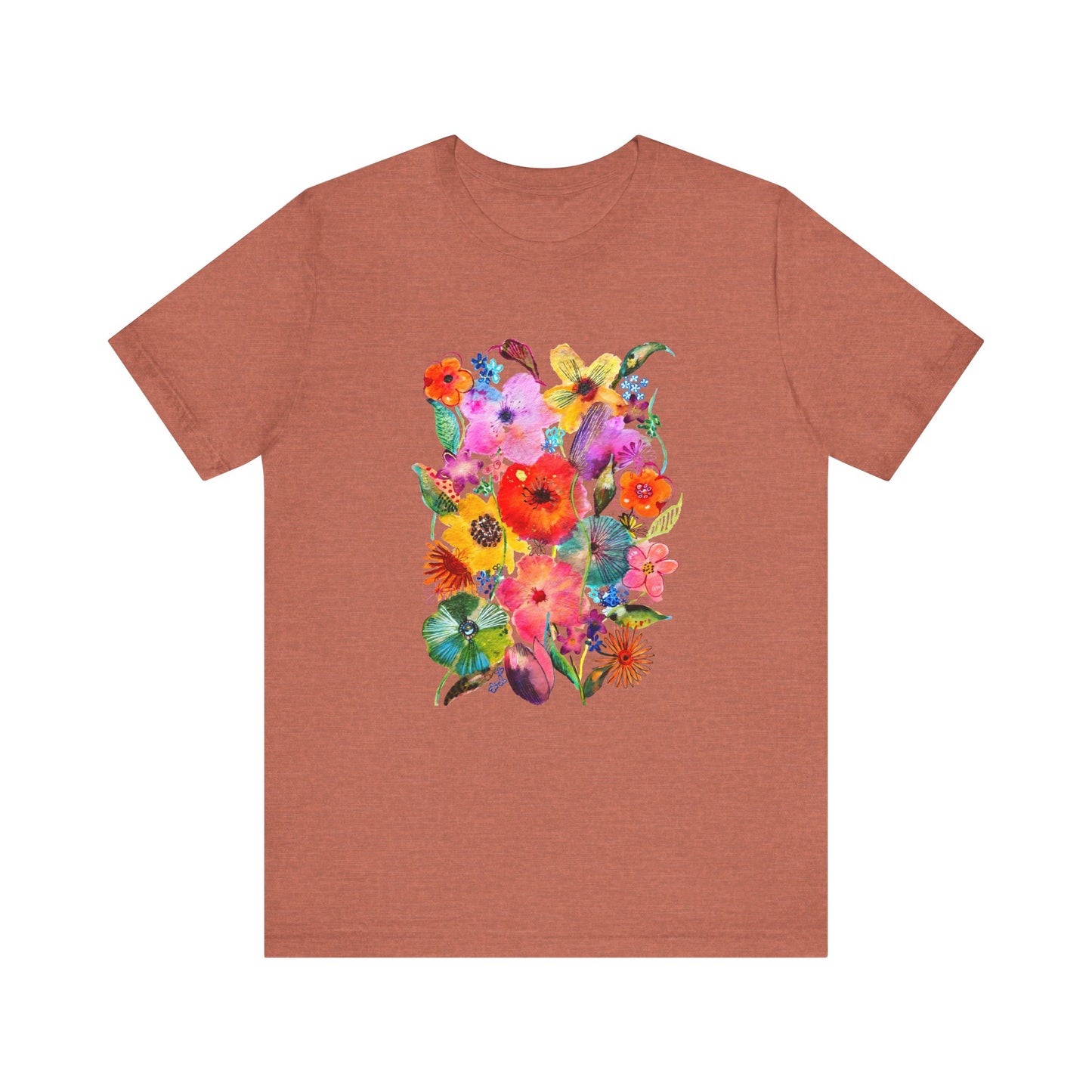 Whimsical Flowers - Art by Rien - classic tee