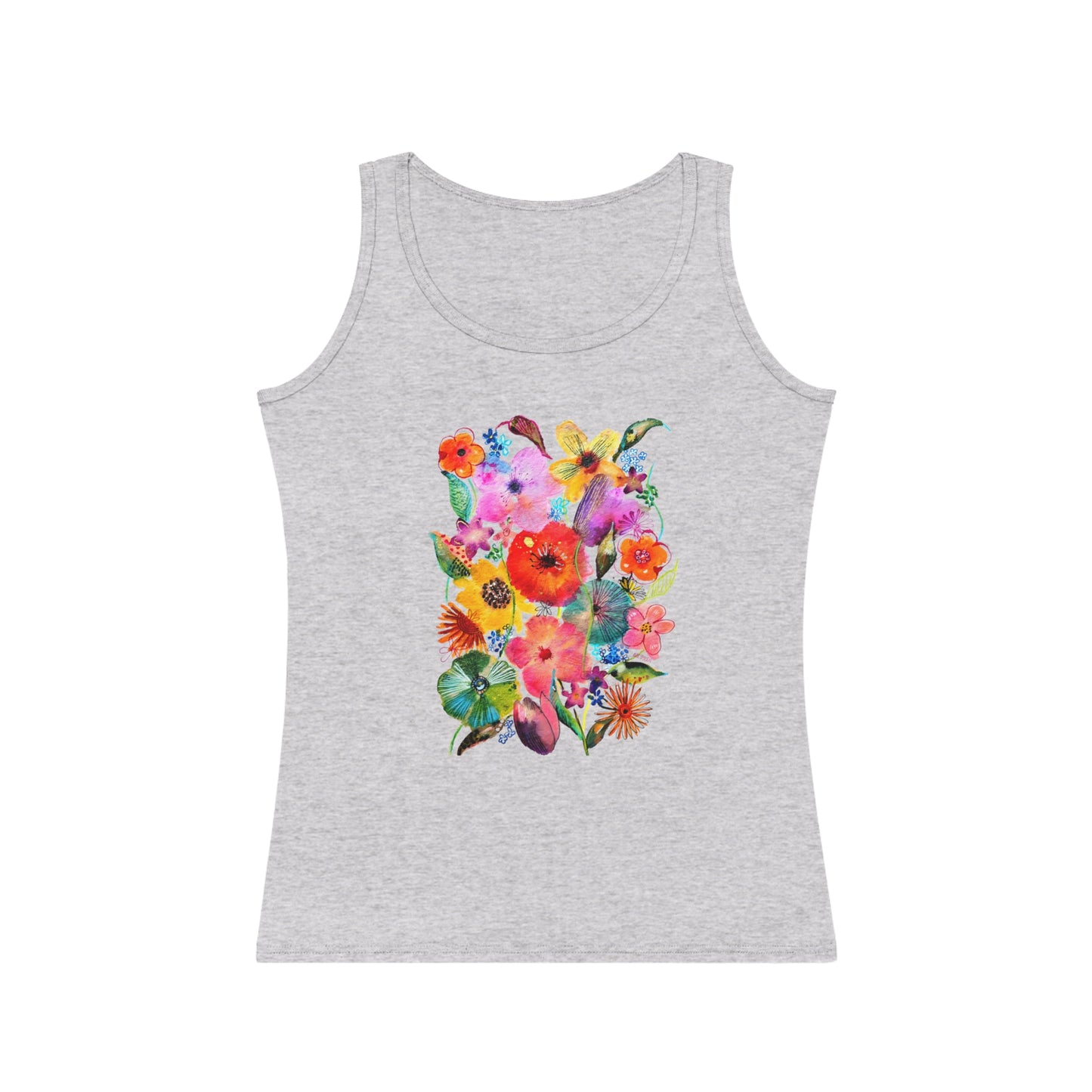 Whimsical Flowers - Art by Rien - Tank Top