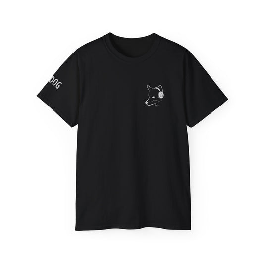 foxdog tee with sleeve logo