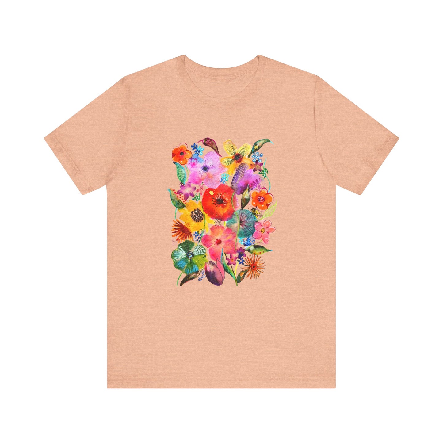 Whimsical Flowers - Art by Rien - classic tee