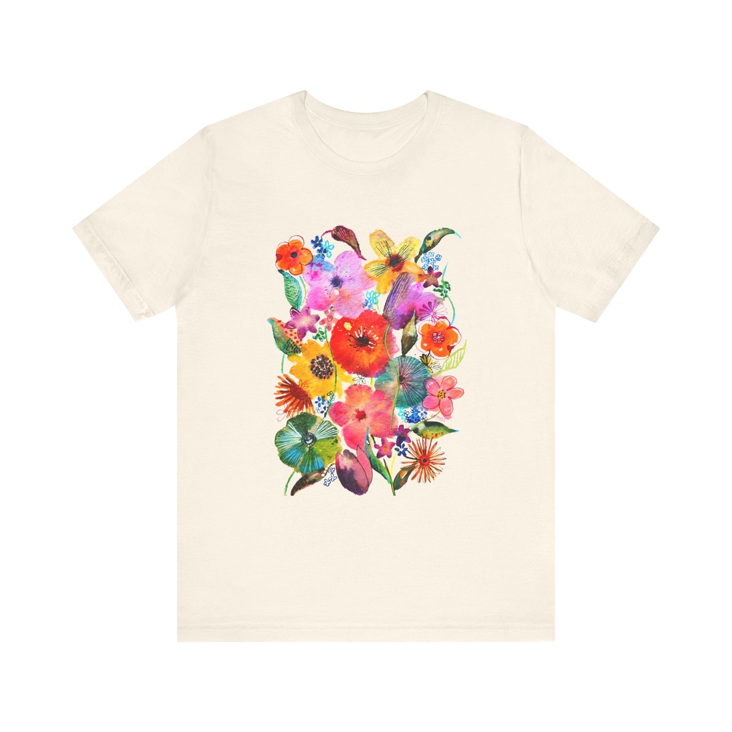 Whimsical Flowers - Art by Rien - classic tee