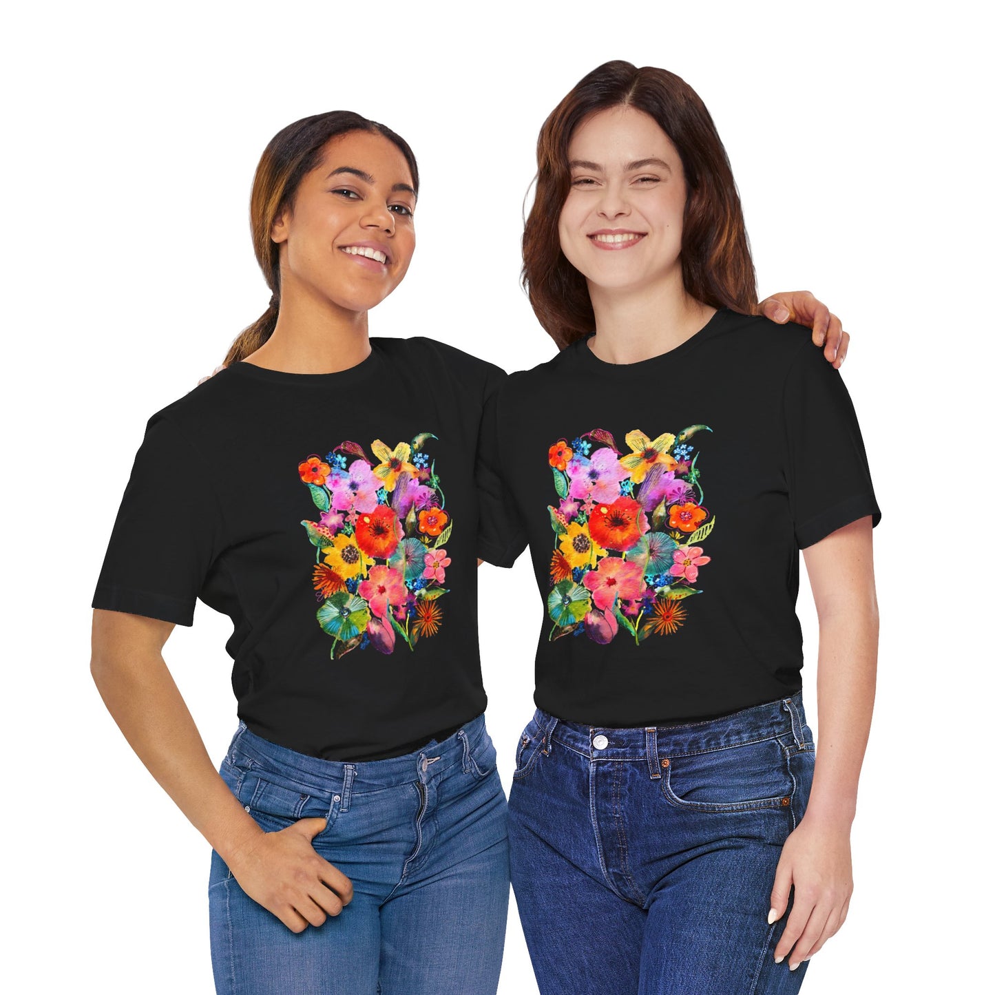 Whimsical Flowers - Art by Rien - classic tee