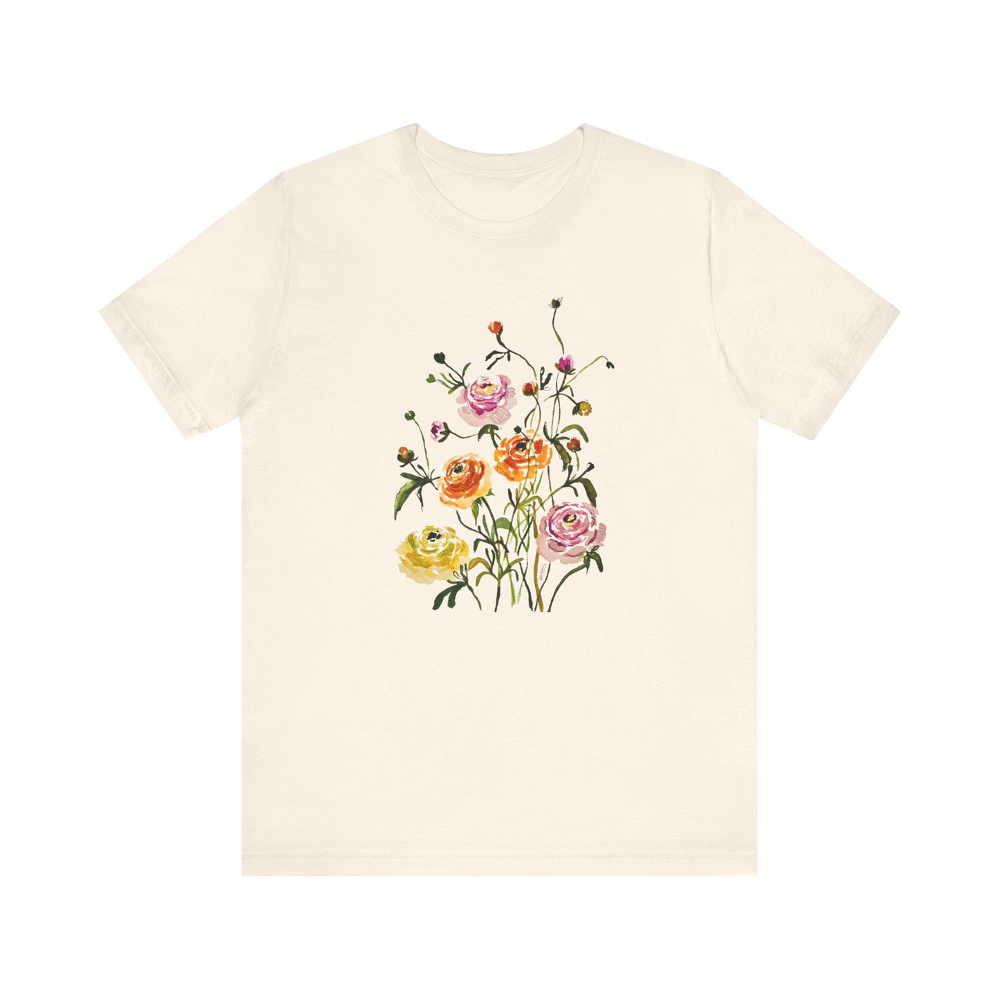 Dancing Ranunculus - Art by Rien - classic tee