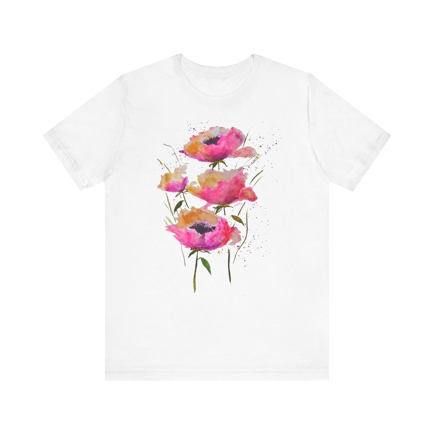 Pink Poppies - Art by Rien - classic tee