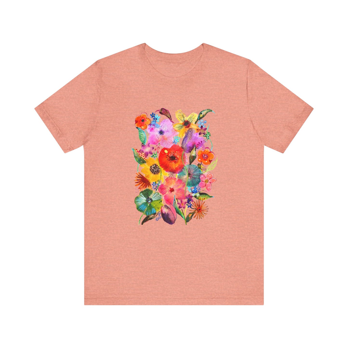 Whimsical Flowers - Art by Rien - classic tee