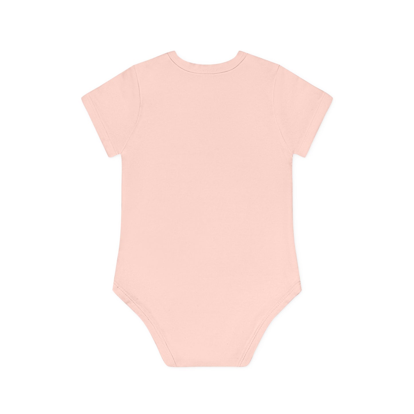 Pink Poppies - Art by Rien - Baby Organic Short Sleeve Bodysuit