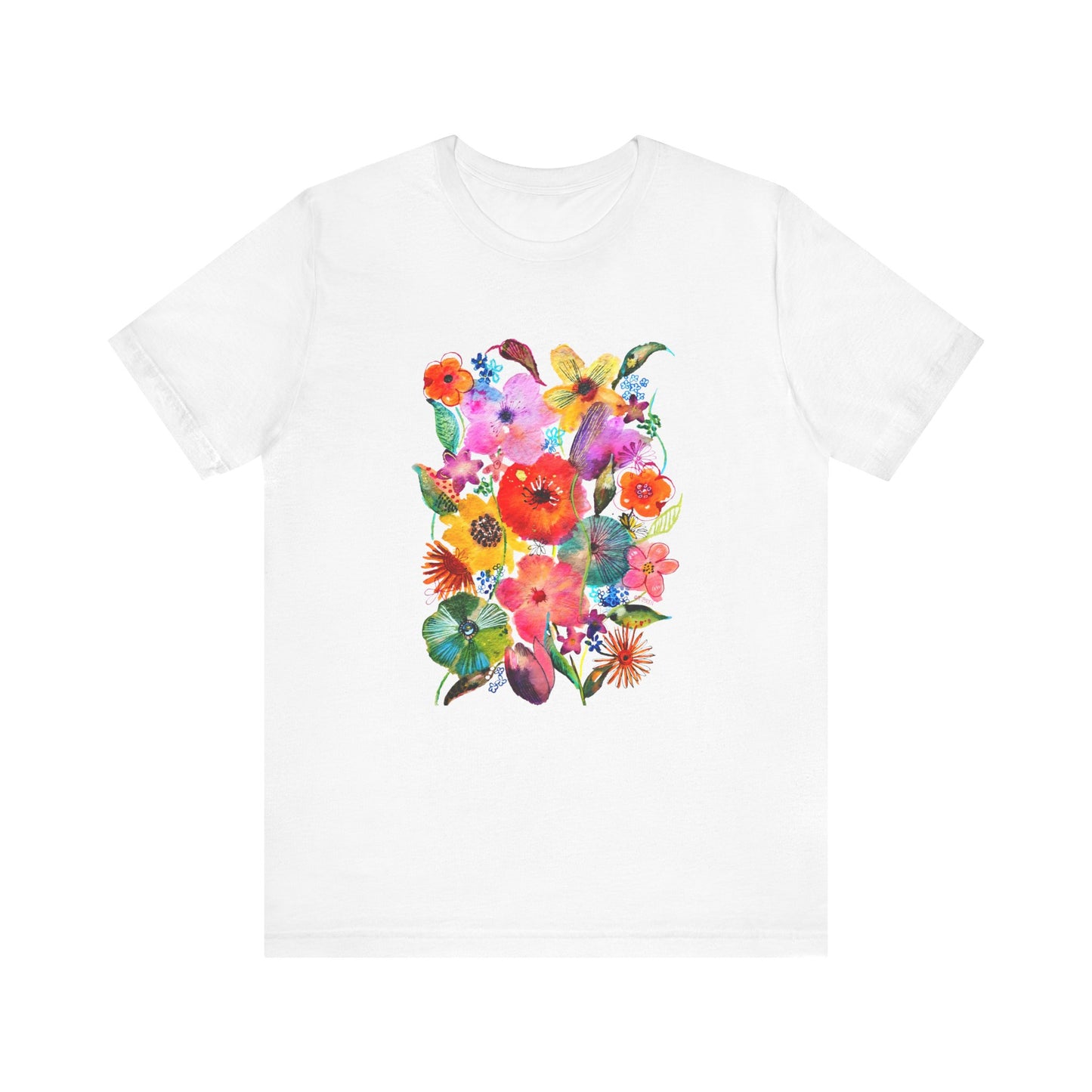 Whimsical Flowers - Art by Rien - classic tee