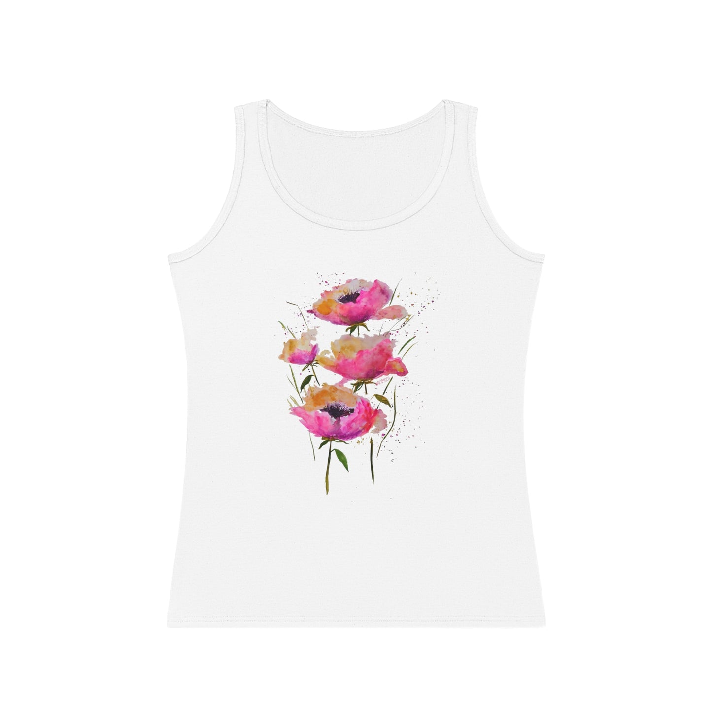 Pink Poppies - Art by Rien - Tank Top