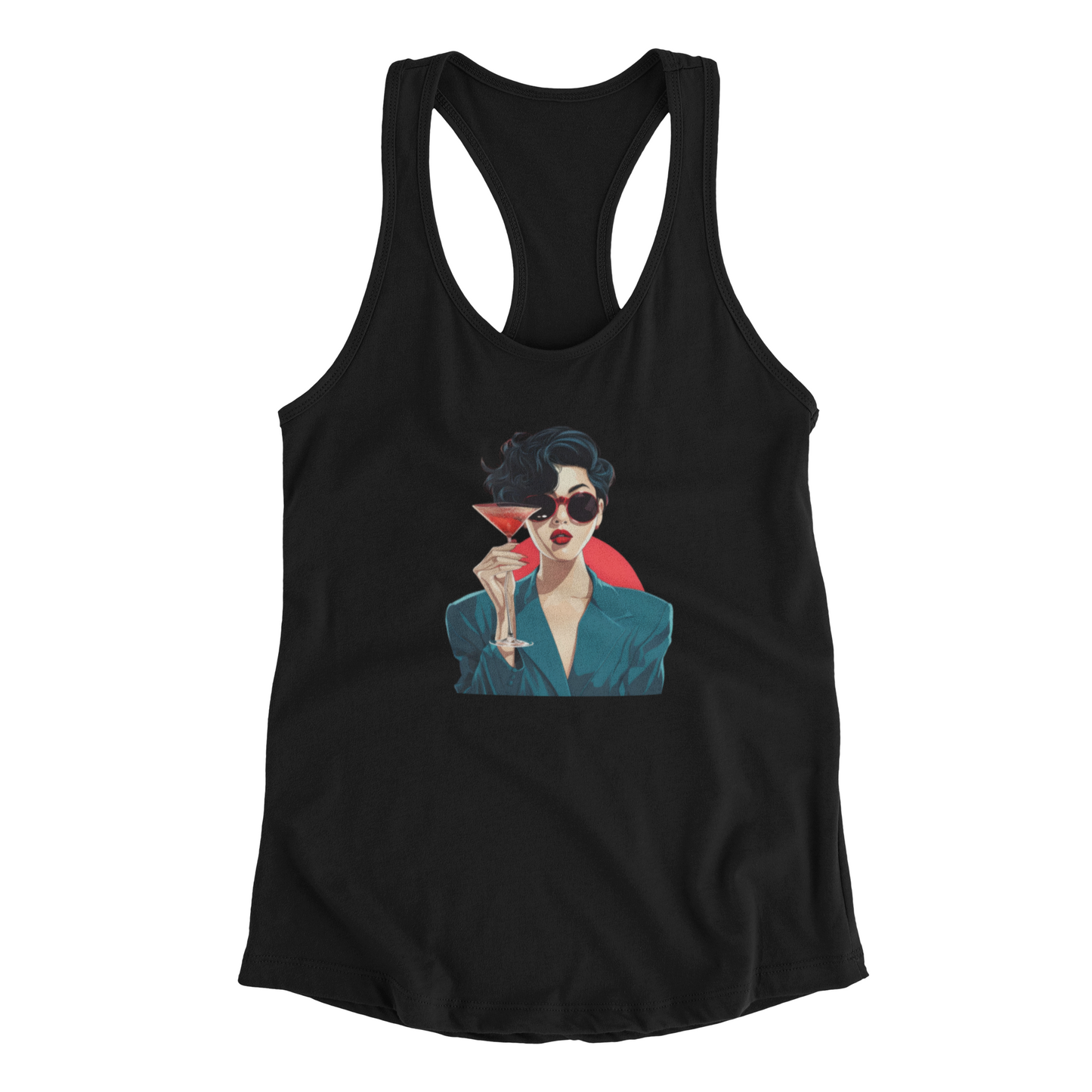 red moon - racerback tank